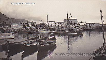 Postales: POSTAL MALAGA MUELLE VIEJO