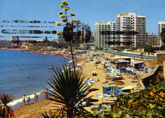 Postales: N&ordm; 11049 BENALMADENA COSTA MALAGA HOTEL MAITE