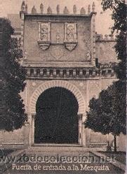Postkarten: POSTAL ORIGINAL DECADA DE LOS 30. CORDOBA. PUERTA DE LA MEZQUITA. N&ordm; 748. VER TAMA&Ntilde;O Y EXPLICACION