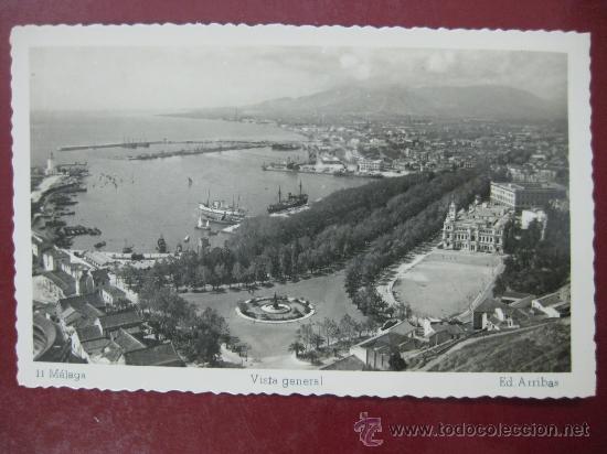 Postales: MALAGA, VISTA GENERAL - POSTAL FOTOGRAFICA