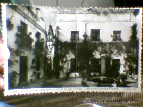 Postales: Postal fotografica Cordoba Plazuela y calle de las flores Foto Roisin Sin circular 14 x 8,5 cms (B24