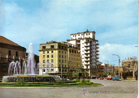 Postales: CADIZ - AVENIDA DEL PUERTO Y FUENTE MONUMENTAL