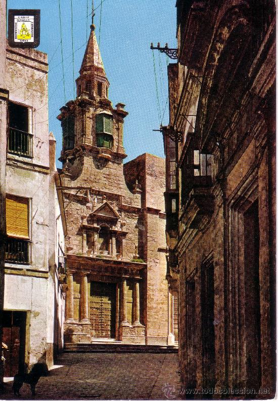 Postales: CADIZ - CALLE TIPICA Y CONVENTO DE SANTA MARIA