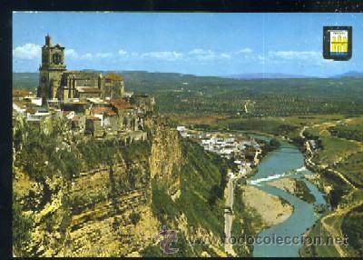 Postales: POSTAL DE ARCOS DE LA FRONTERA ( CADIZ ) N&ordm; 10 VISTA PARCIAL DE LA PE&Ntilde;A  P-ANARC-040