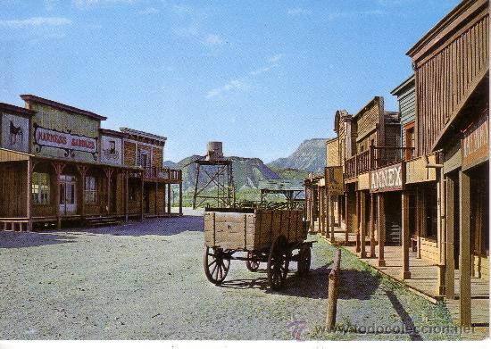 Postales: ALMERIA - ESTUDIOS CINEMATOGRAFICOS POBLADO DEL OESTE AMERICANO