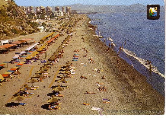 Postales: MALAGA - TORREMOLINOS - PLAYA DE LA ROCA - Foto 1