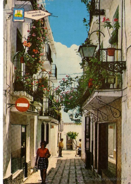 Postales: MALAGA - MARBELLA - CALLE TIPICA - Foto 1