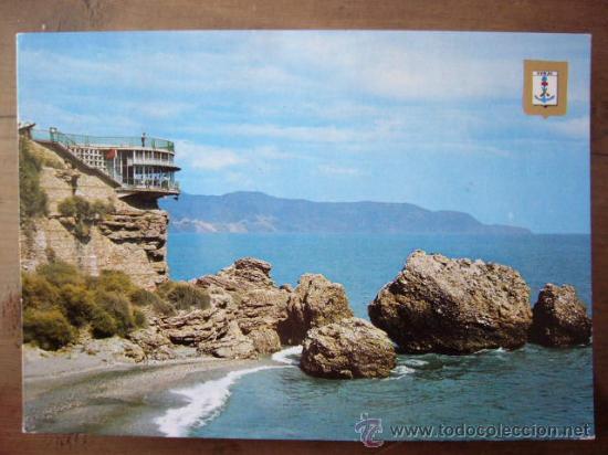 Postales: NERJA.  N&ordm; 1.  ED. DOMINGUEZ.  CIRCULADA. - Foto 1