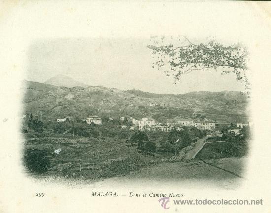 Postales: MALAGA. EN EL CAMINO NUEVO.1903. BUQUE ESCUELA DUGUAY TROUIN.