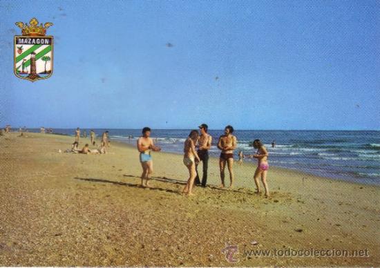 Postales: HUELVA - MAZAGON - PLAYA - Foto 1