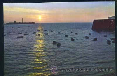 Postales: POSTAL DE CADIZ N&ordm; 55 CALETA Y FARO   P-ANC-266, 2