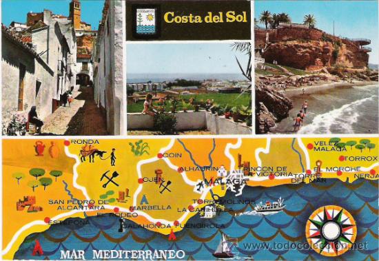Postales: COSTA DEL SOL - ESCUDO DE ORO N&ordm; 22