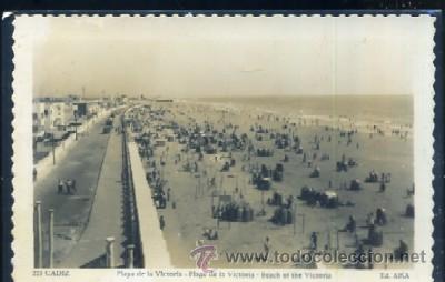 Postales: POSTAL DE CADIZ N&ordm; 223 PLAYA DE LA VICTORIA   P-ANC-294