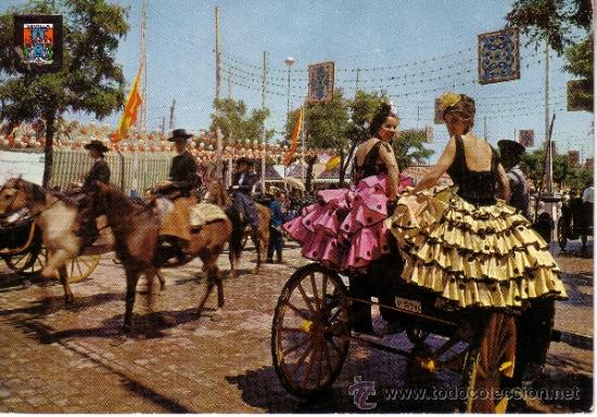 Postais: SEVILLA - FERIA DE ABRIL - PASEO DE CABALLOS