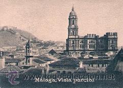 Cartoline: POSTAL ORIGINAL DECADA DE LOS 30. MALAGA. VISTA PARCIAL. N&ordm; 815. VER TAMA&Ntilde;O Y EXPLICACION