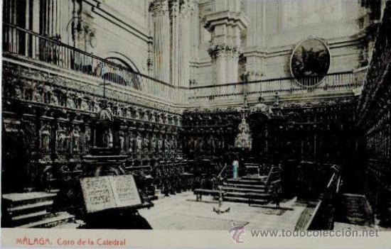 Postales: M&Aacute;LAGA. Coro de la Catedral. Sin circular. Thomas - Foto 1