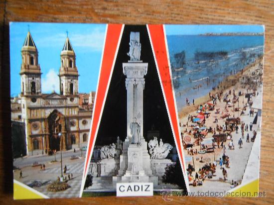 Postales: Postal. Cadiz. Bellezas de la ciudad. A&ntilde;os 70