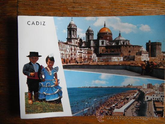 Postales: Postal. Cadiz. Ni&ntilde;os. Campo del sur y playa. 1971