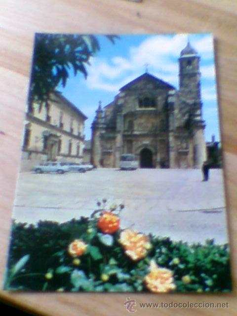 Postales: Postal Iglesia San Salvador animada coches animada Ubeda Jaen Ed Arribas sin circular (b14)