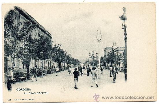 Cartoline: CORDOBA, EL GRAN CAPITAN, HAUSER Y MENET,104, SIN CIRCULAR, SIN DIVIDIR
