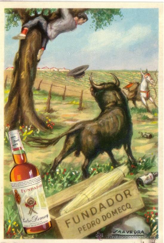 Postales: POSTAL PUBLICITARIA DE LAS BODEGAS PEDRO DOMECQ DE JEREZ DE LA FRONTERA