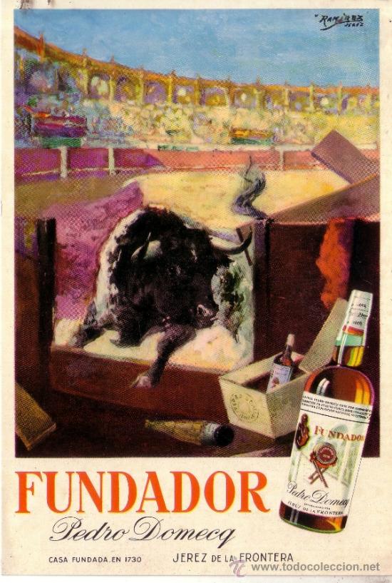 Postales: POSTAL PUBLICITARIA DE LAS BODEGAS PEDRO DOMECQ DE JEREZ DE LA FRONTERA