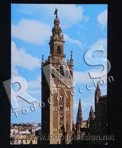 Postales: ANTIGUA POSTAL FOTO COLOR DE LA GIRALDA DE SEVILLA - GARC&Iacute;A GARRABELLA 77 SIN CIRCULAR - ARTE