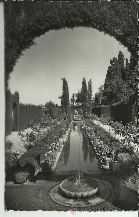 Postales: GRANADA GENERALIFE ESCRITA - Foto 1