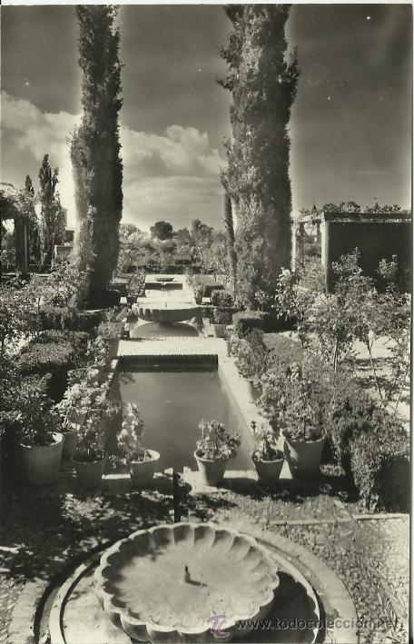 Postales: GRANADA GENERALIFE SIN ESCRIBIR - Foto 1