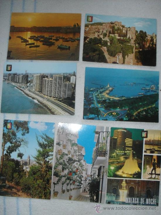 Cartes Postales: LOTE 7 POSTALES, MALAGA - SIN CIRCULAR