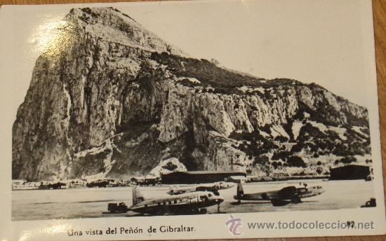 Postales: TARJETA POSTAL BLANCO Y NEGRO PE&Ntilde;&Oacute;N DE GIBRALTAR