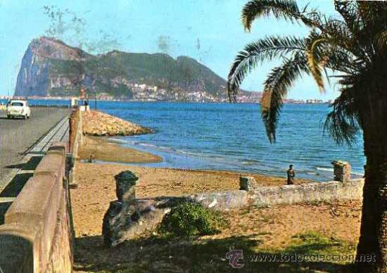 Postales: La l&iacute;nea de la Concepci&oacute;n. C&aacute;diz. Escrita. - Foto 1