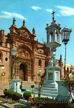 Postales: Puerto de Santa Maria. Plaza de Espa&ntilde;a y Prioral. Circulada