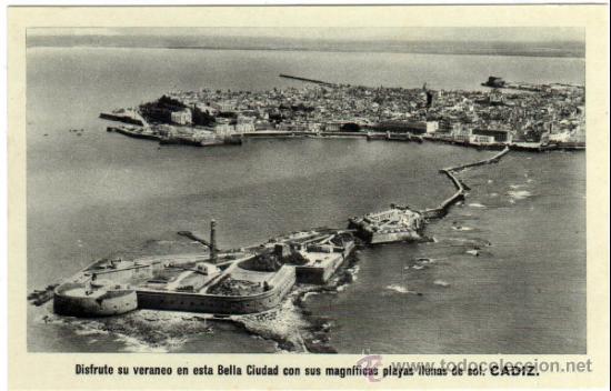 Postales: BONITA POSTAL - CADIZ - PUBLICIDAD EXCMO. AYUNTAMIENTO -  DISFRUTE SU VERANEO EN ESTA BELLA CIUDAD