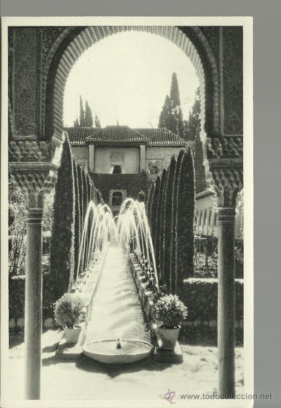 Postales: GRANADA GENERALIFE SIN ESCRIBIR - Foto 1