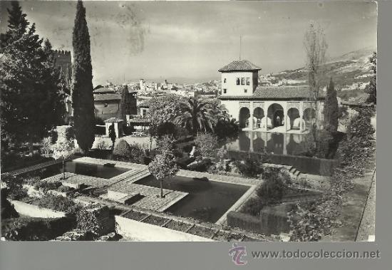 Postales: GRANADA ALHAMBRA ESCRITA CON SELLO - Foto 1