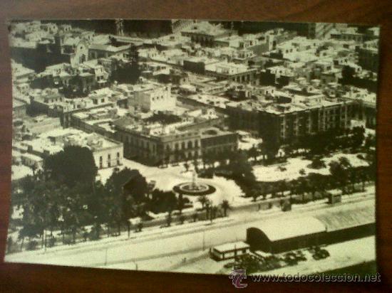 Postales: POSTAL ALMERIA-VISTA PARCIAL DESDE AVION-EDICIONES ARRIBAS-CIRCULADA 1962