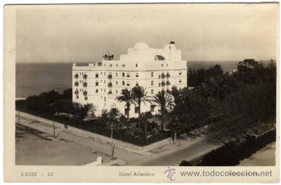 Postales: BONITA POSTAL - CADIZ - HOTEL ATLANTICO - EDICIONES SUR