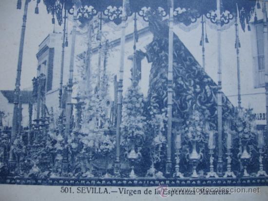 Cartoline: VIRGEN DE LA ESPERANZA MACARENA.SEMANA SANTA SEVILLA.MANUEL BARREIRO.S/C