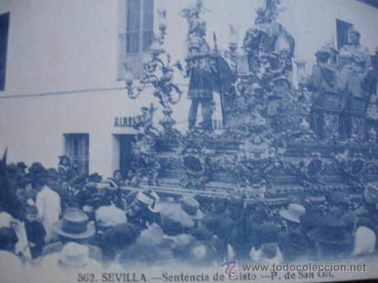 Postales: SENTENCIA DE CRISTO PLAZA SAN GIL.SEMANA SANTA SEVILLA.MANUEL BARREIRO.S/C