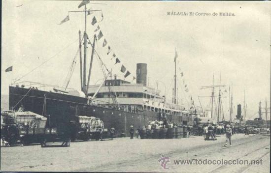 Postales: M&Aacute;LAGA.- EL CORREO DE MELILLA - Foto 1