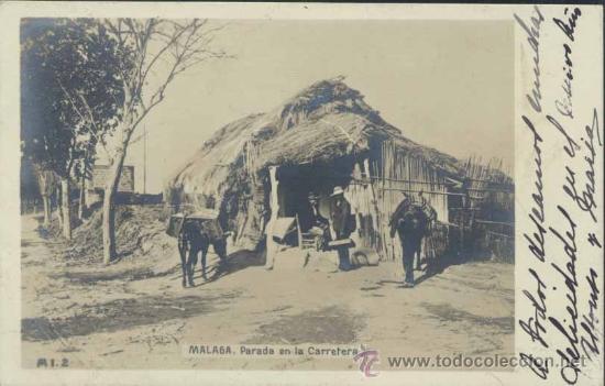 Postales: M&Aacute;LAGA.- PARADA EN LA CARRETERA - Foto 1