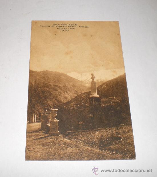 Postales: POSTAL- PARQUE DEL HOTEL SIERRA NEVADA (KUNSTANSTALT STENGEL & CO)