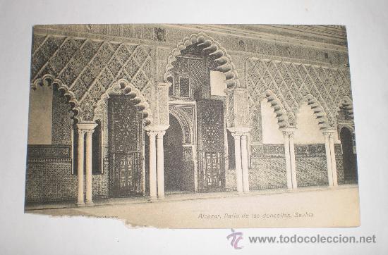 Postales: Postal Alc&aacute;zar de Sevilla. Patio de las Doncellas. No circulada.
