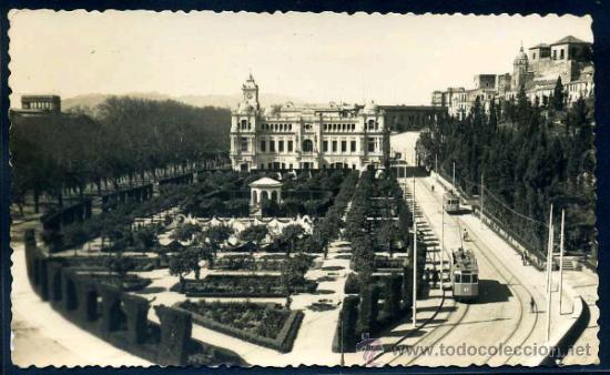 Postales: MALAGA : Foto D. Cortes N&ordm; 18 - Jardines del Ayuntamiento. Fotografica