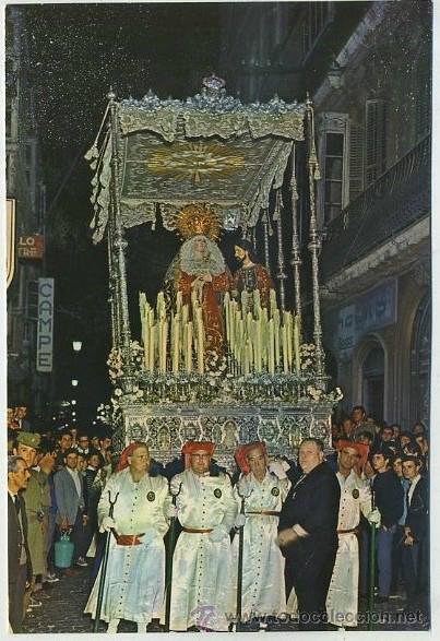 Postales: POSTAL DE CADIZ. SEMANA SANTA. NTRA. SRA. DE LAS ANGUSTIAS N&ordm; 9530 P-ANC-335