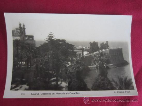 Postales: CADIZ - ALAMEDA DEL MARQUES DE COMILLAS