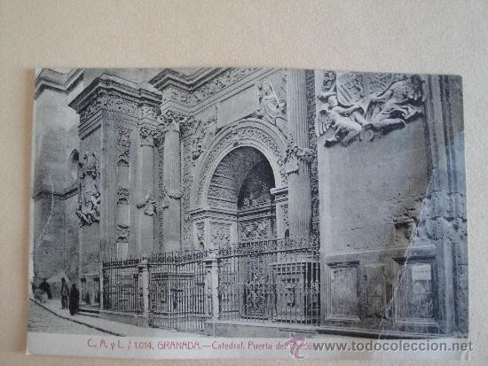 Postales: Granada. Catedral. Puerta del Perd&oacute;n. - Foto 1