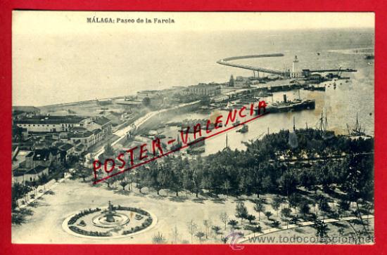 Postales: POSTAL, MALAGA, PASEO DE LA FAROLA,    P70618