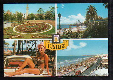 Postkarten: TAREJETA POSTAL DE CADIZ - VARIOS ASPECTOS DE LA CIUDAD. III EXFILANDALUS - JUVENIL. 1990